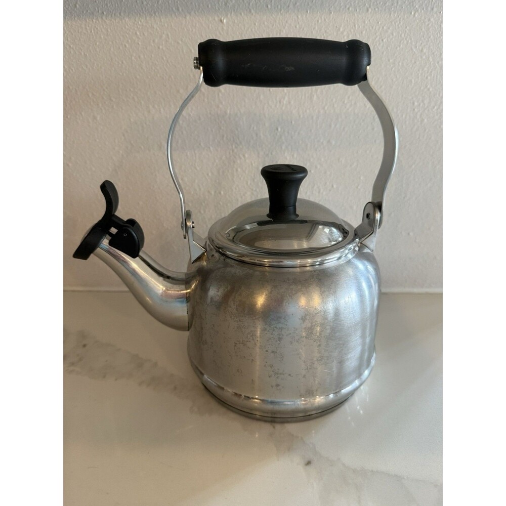 “Le Creuset” Stainless Steel Demi Tea Kettle 1.1 L - 1.2 QT Quart Liter. N16012